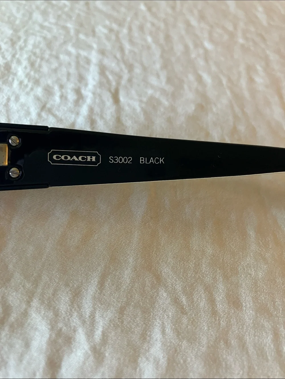 Coach: Black Women's Sunglasses- Dark Gradient Lenses- Scratches